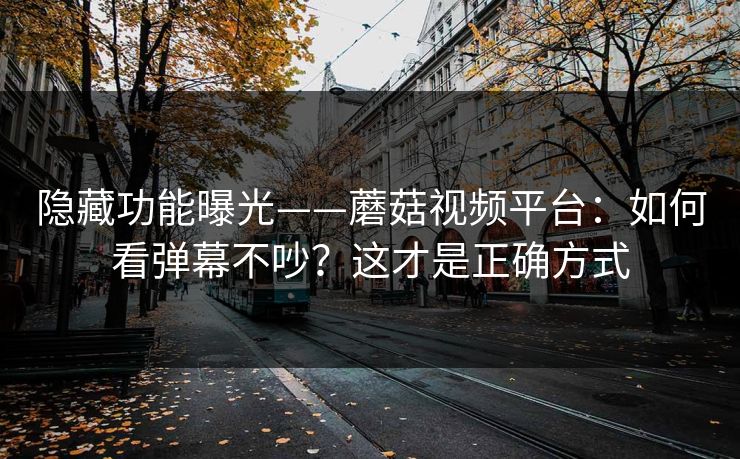隐藏功能曝光——蘑菇视频平台：如何看弹幕不吵？这才是正确方式